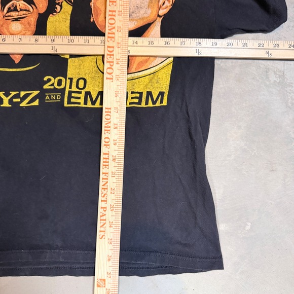 Jay-Z Eminem Home and Home Tour 2010 Black Graphic T-Shirt Mens Large band tee - Picture 5 of 5